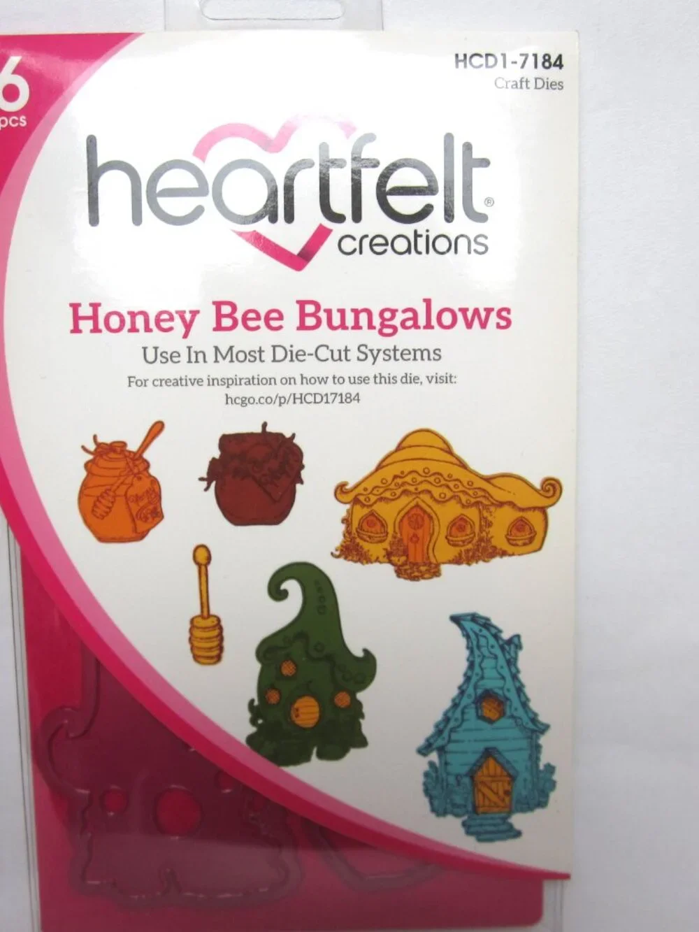 Heartfelt Creations NEW Honey Bee Bungalows Cling Stamps & Craft Dies Whimsy